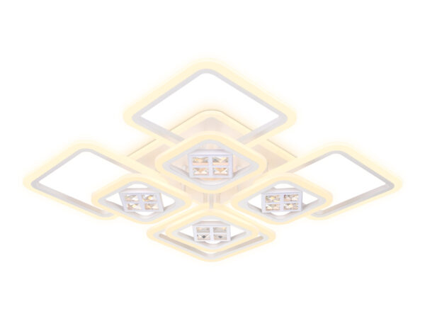 FA289_mode-2 FA289/4+4 WH белый 176W 820*820*120 (ПДУ РАДИО 2.4G)