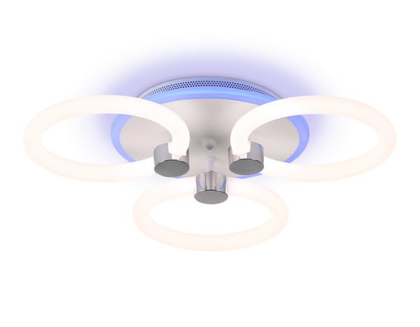 FA3838__1_-2 FA3838/3 WH белый 42W 3000K-6400K+RGB D458*80 (ПДУ РАДИО 2.4G)