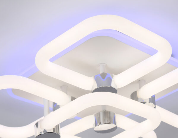 FA3861_macro-2 FA3861/4+1 WH белый 70W 3000K-6400K+RGB 400*400*115 (ПДУ РАДИО 2.4G)