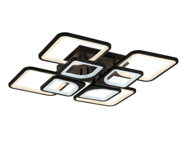 FA4424-2 FA4424/4+4 BK черный 150W 3000K+6400K/4200K/6400K+3000K 580*580*120 (ПДУ ИК)