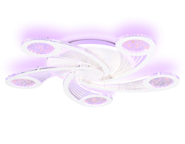 FA4476-2 FA4476/5 WH белый 98W 3000K+BL/4200K+PU/3000K+6400K D620*75 (ПДУ ИК)