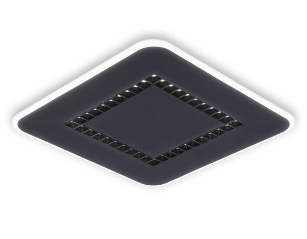 FL51419-2 FL51419 BK черный 3000K/4200K/6400K 68W 488*488*40 (ПДУ ИК)