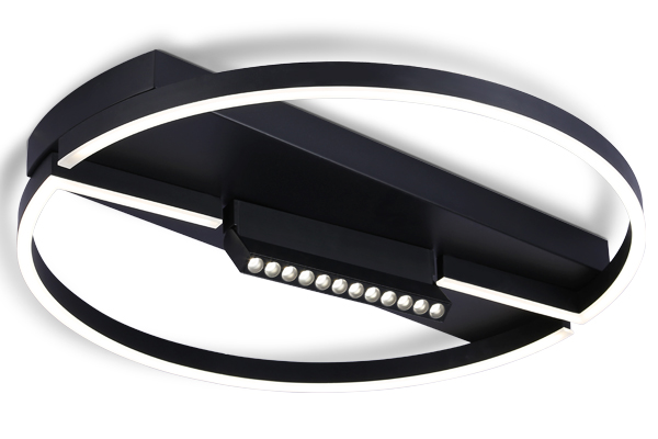 FL51460-2 FL51460/1+1 BK черный 72W 3000K-6400K+4200K D600*110 (ПДУ РАДИО 2.4G)