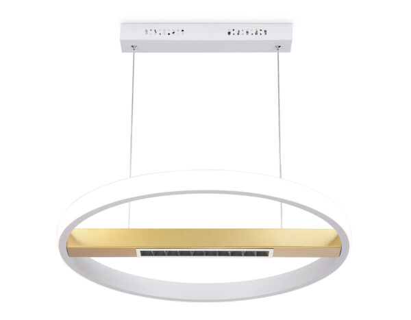 FL51488-2 FL51488 WH/GD белый/золото 62W 3000K-6400K D600*1000 (ПДУ ИК)