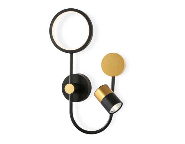 FL51602 FL51602/3 BK/GD черный/золото 11W 4200K+GU10 424*275*100