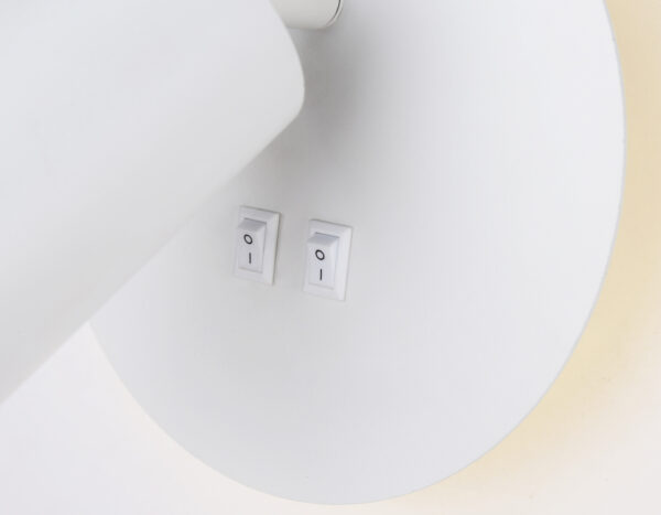 FW2462_macro1 FW2462 WH белый GU10 max 12W+LED 4200K 7W D145*150