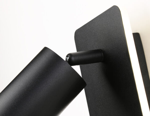 FW2466_macro1 FW2466 BK черный GU10 max 12W+LED 4200K 9W 185*105*150