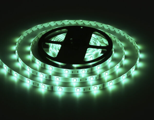 GS2501_mode10-2 GS2501 5050 30Led/ 7.2W m/ 12V IP65 RGB/ 5000*10*2.87mm (4 конт.) комплект