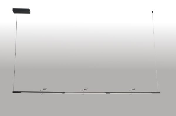 LARGO_SP33W_L1770_BLACK Светильник подвесной Crystal Lux LARGO SP33W L1770 BLACK