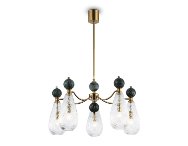 LH53292 LH53292/5 BS/CL латунь/прозрачный E14*5 max 40W D675*900