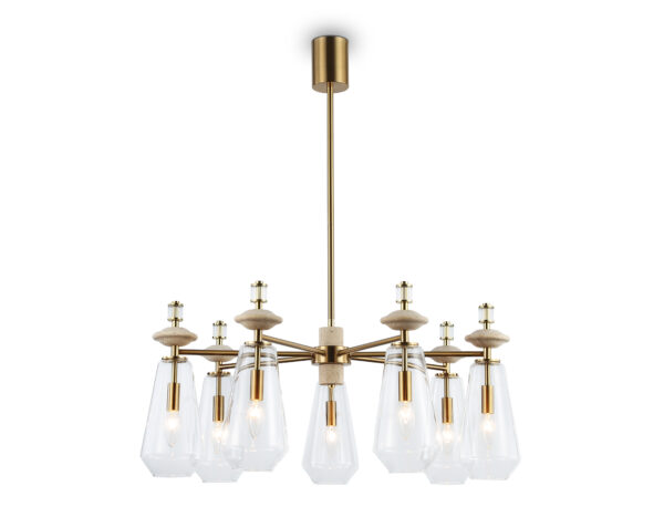 LH53306 LH53306/7 BS/CL латунь/прозрачный E14*7 max 40W D770*925