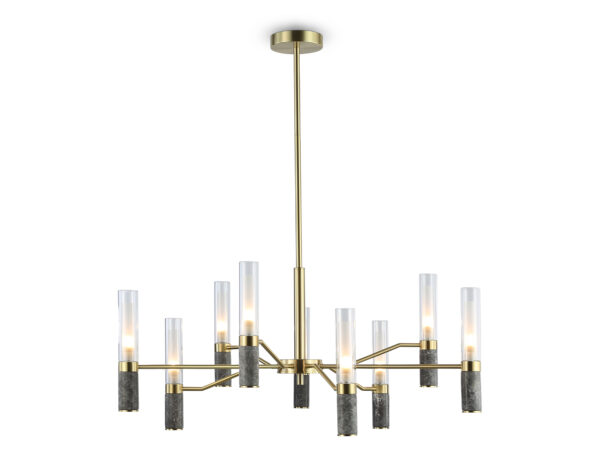 LH53355 LH53355/9 GD/CL/WH золото/прозрачный/белый G9*9 max 40W D850*890