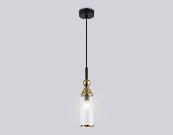 LH55251_mode1_1 LH55251 BK/BS/CL черный/латунь/прозрачный E14 max 40W D65*1500