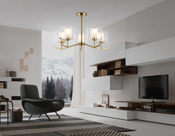 LH57007_interior-2 LH57007/5 BS/FR латунь/белый матовый E14/5 max 40W D690*390