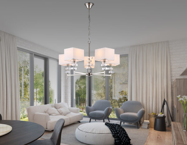 LH71321_interior1-1 LH71321/5 SN/WH никель/белый E14/5 max 40W D700*850