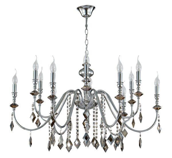 MERCEDES_SP62B6_CHROME Люстра Crystal Lux MERCEDES SP6+6 CHROME/SMOKE