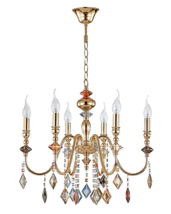 MERCEDES_SP6_GOLD Люстра Crystal Lux MERCEDES SP6 GOLD/COLOR
