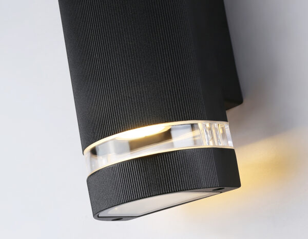 ST2562_macro1-2 ST2562/2 BK/CL черный/прозрачный IP54 GU10/2 max 35W 235*100*65