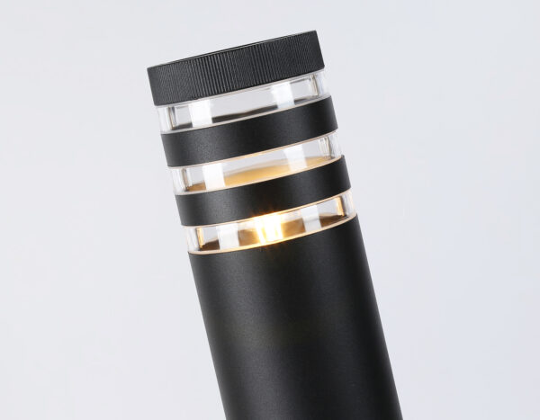 ST2566_macro1-2 ST2566 BK/CL черный/прозрачный IP54 E27 max 40W D110*625