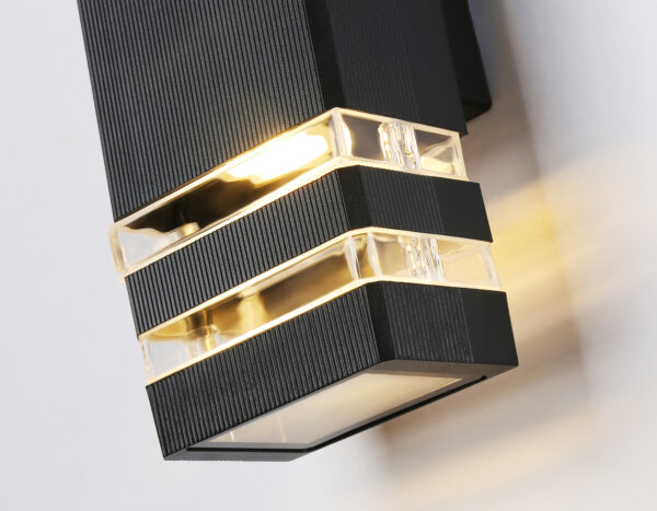 ST2574_macro1-2 ST2574/2 BK/CL черный/прозрачный IP54 GU10/2 max 35W 310*110*65