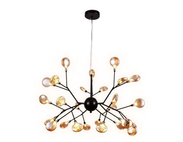 TR3013-2 TR3013/27 DCF/TI темный кофе/янтарь G4/27 max 20W D750*650