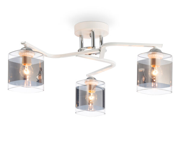 TR303217-2 TR303217/3 WH/CH/SM белый/хром/дымчатый E27*3 max 60W D540*250