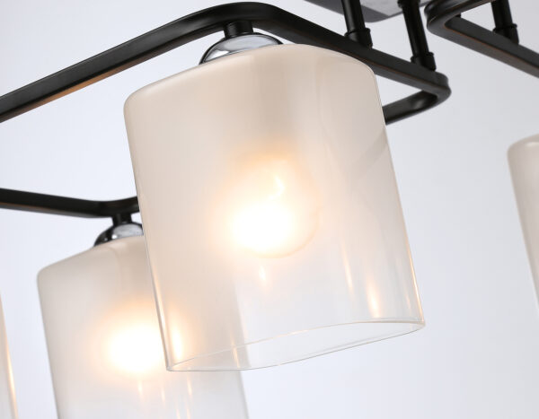 TR303224_macro1-2 TR303224/6 BK/CH/FR черный/хром/белый матовый E27*6 max 60W 615*390*220