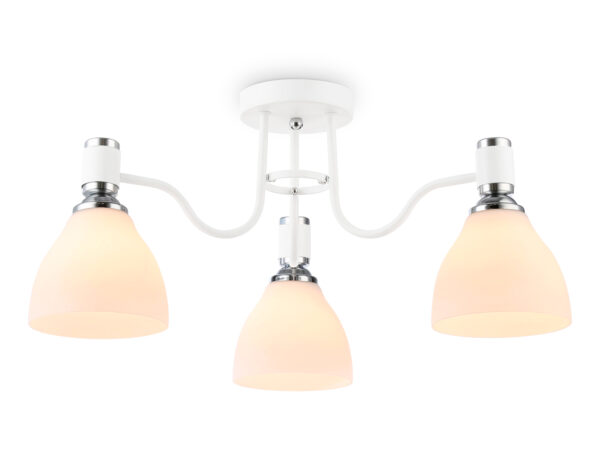 TR303302-2 TR303302/3 WH/CH/FR белый/хром/белый матовый E27*3 max 60W D600*270