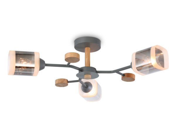 TR3033231-2 TR3033231/3 GR/LW/SM серый/светлое дерево/дымчатый E27*3 max 60W D700*180