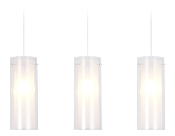 TR3675 TR3675/3 CH/CL/FR хром/прозрачный/белый матовый E14/3 max 40W 640*110*900