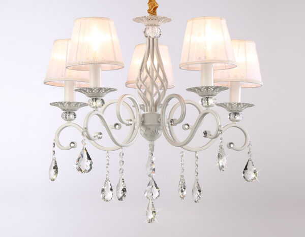 TR4547-2 TR4547/5 WH/SL белый/серебро E14/5 max 40W D565*500