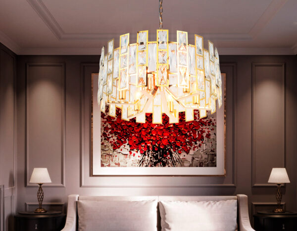 TR5061_Inside-2 TR5061/6 GD/CL золото/прозрачный E14/6 max 40W D500*938