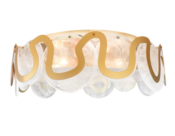 TR5327-2 TR5327/6 GD/FR золото/белый матовый E14/6 max 40W D606*230