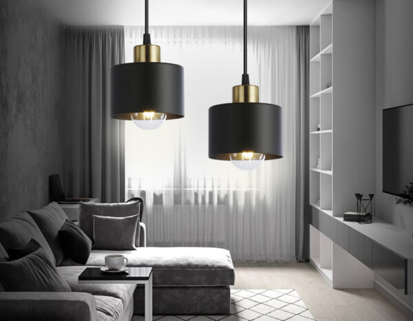 TR8113_inside TR8113 BK/BS черный/латунь E27 max 40W D120*940