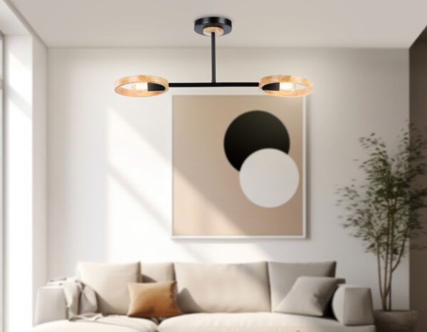 TR8244_interior-3 TR8244/2 BK/LWD черный/светлое дерево E27/2 max 40W 590*165*220