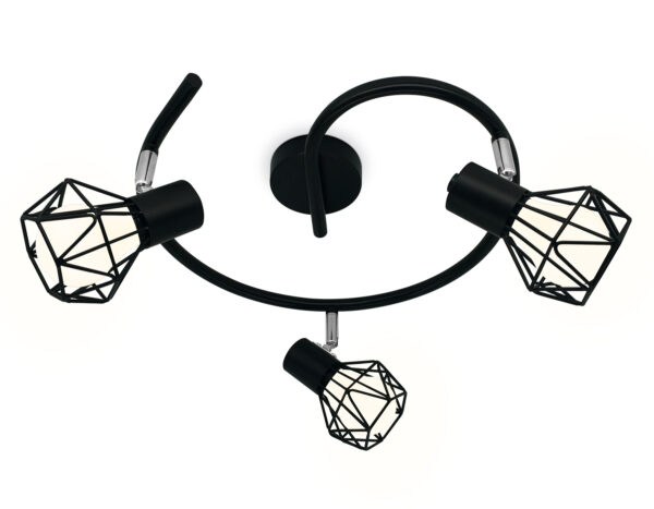 TR8624-2 TR8624/3 BK/CH черный/хром E27*3 max 40W D330*175