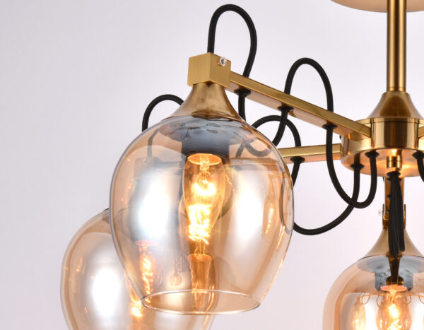 TR9061_macro-2 TR9061/5 SB/TI бронза/янтарь E27 max 40W D620*380