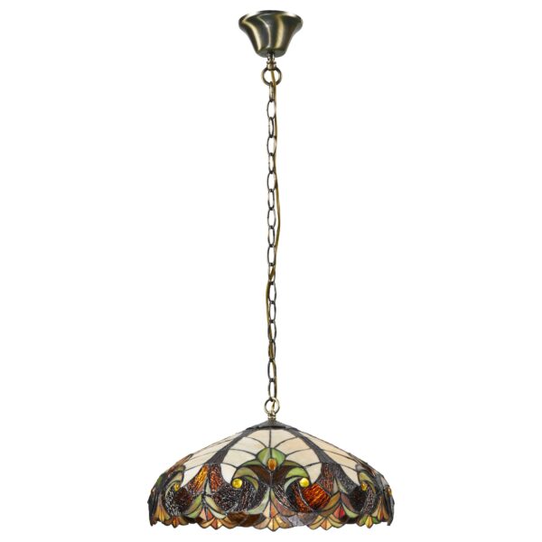 axdktg08z57cdlekx9ne1i7q7hkcee3v-1 815-806-03 VELANTE Стиль Tiffany светильник подвесной, E27, 3x60W