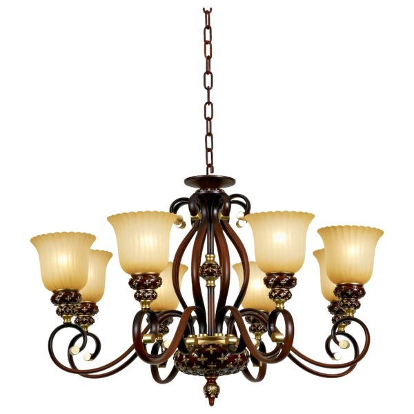 cb31pqhzg8r2b2pdzhm5gqp9fk8lr775-1 WE354.08.603 WERTMARK VIRGINIA светильник подвесной, E27, 8x60W