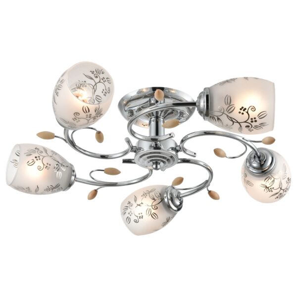 cm6n74oa6auzrbodb9hea22gcb893ckn 762-107-05 VELANTE Классический стиль светильник потолочный, E27, 5x40W