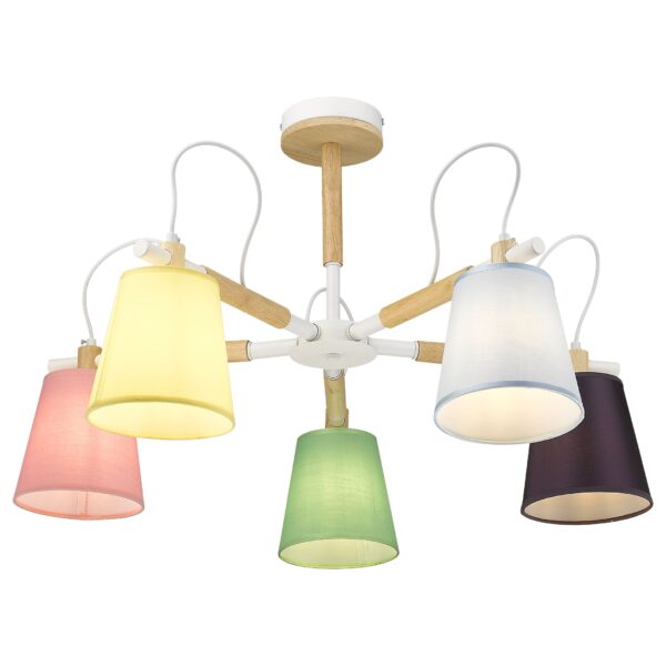 dtg63h7mouefcrea1180jet576m1wgdm 226-003-05 VELANTE Современный стиль светильник потолочный, E27, 5x40W