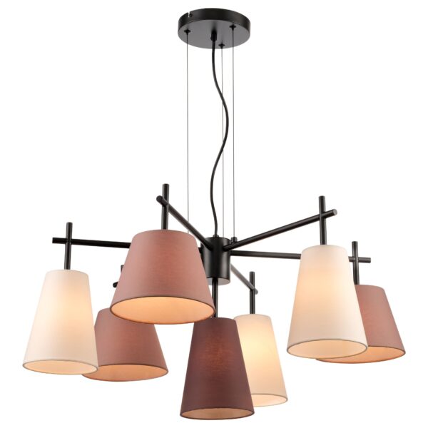 fhbgsmlyjprcdvkqhhjzt293br03c418 338-023-07 VELANTE Современный стиль светильник подвесной, E14, 7x40W