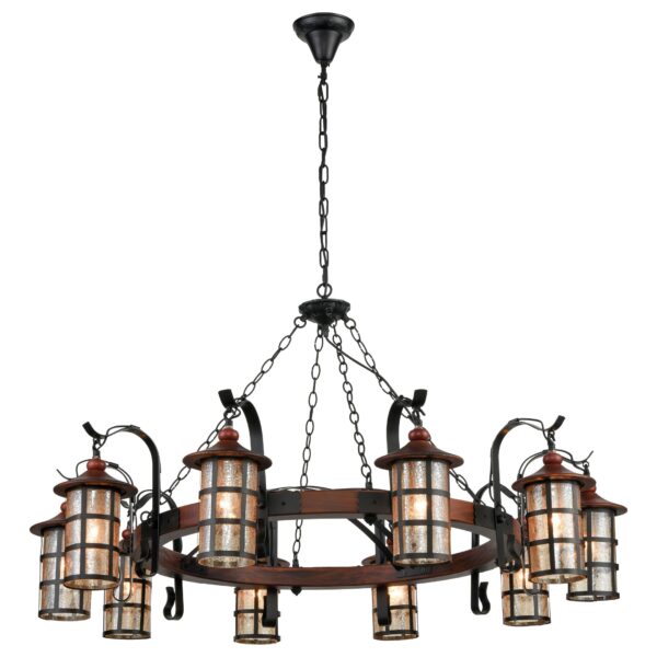 ggmg68kiias3c6lqr7wv4o0ekzfg8yn7 560-703-10 VELANTE Деревянный стиль светильник подвесной, E27, 10x40W