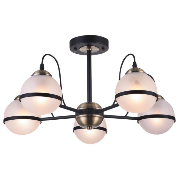 hvztdzk1zzucj3a948bbdeyqyoxk9zxx 348-507-05 VELANTE Современный стиль светильник потолочный, E27, 5x60W