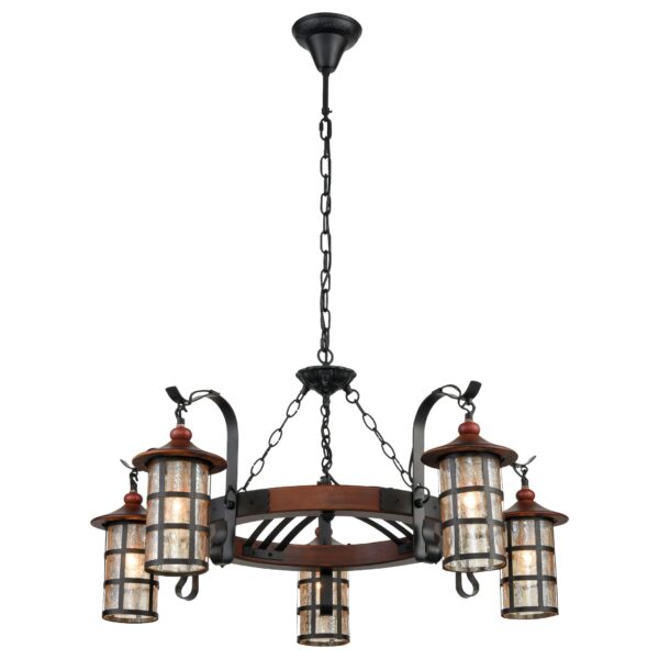 jk3t1ik3xfby701lwq48d9qji5xh15j1 560-703-05 VELANTE Деревянный стиль светильник подвесной, E27, 5x40W