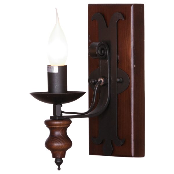 jnqu34hw26ekb23fzo73p4dtxu34mmtg 586-721-01 VELANTE Деревянный стиль светильник настенный, E14, 40W