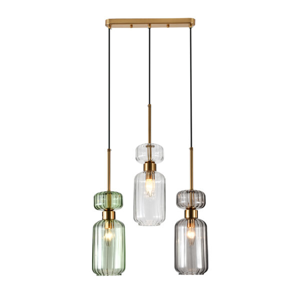 l116930 Escada 1141/3S E14*60W Clear/Green/Smoke