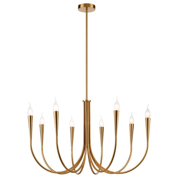 lxsnblymptus8v7l11h7y7hnj965sati 368-503-08 VELANTE Классический стиль светильник подвесной, E14, 8x40W