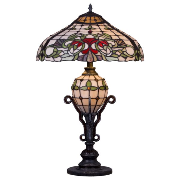 m3rhrh7uz2nl53wvxp68fu7bvb5ybn0h 844-804-03 VELANTE Стиль Tiffany светильник настольный E27, 2x60W + E14, 1x25W