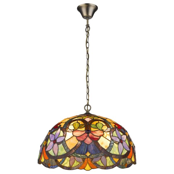 nh5sq291l0s3gdiawppyg22871h8tuqt 818-806-03 VELANTE Стиль Tiffany светильник подвесной, E27, 3x60W